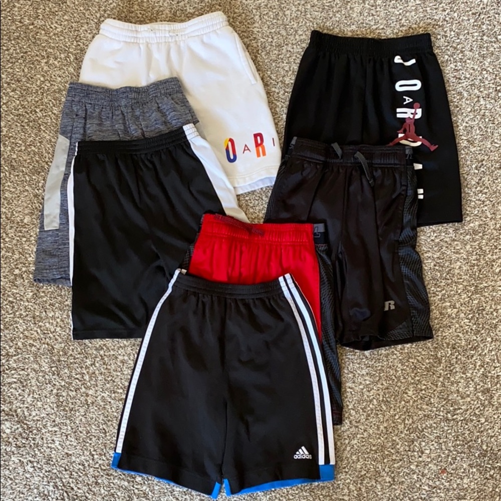 7 piece boys athletic shorts lot